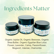 Load image into Gallery viewer, Egyptian Lotus Lucid Sleep Balm – Organic Herbal Night Balm for Restful Sleep & Dream Clarity