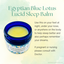 Load image into Gallery viewer, Egyptian Lotus Lucid Sleep Balm – Organic Herbal Night Balm for Restful Sleep & Dream Clarity
