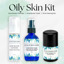 Load image into Gallery viewer, Oily Skin Kit – Cleanse, Balance & Clear Naturally