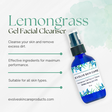 Load image into Gallery viewer, Evolve Skin Care Lemongrass Gel Facial Cleanser
