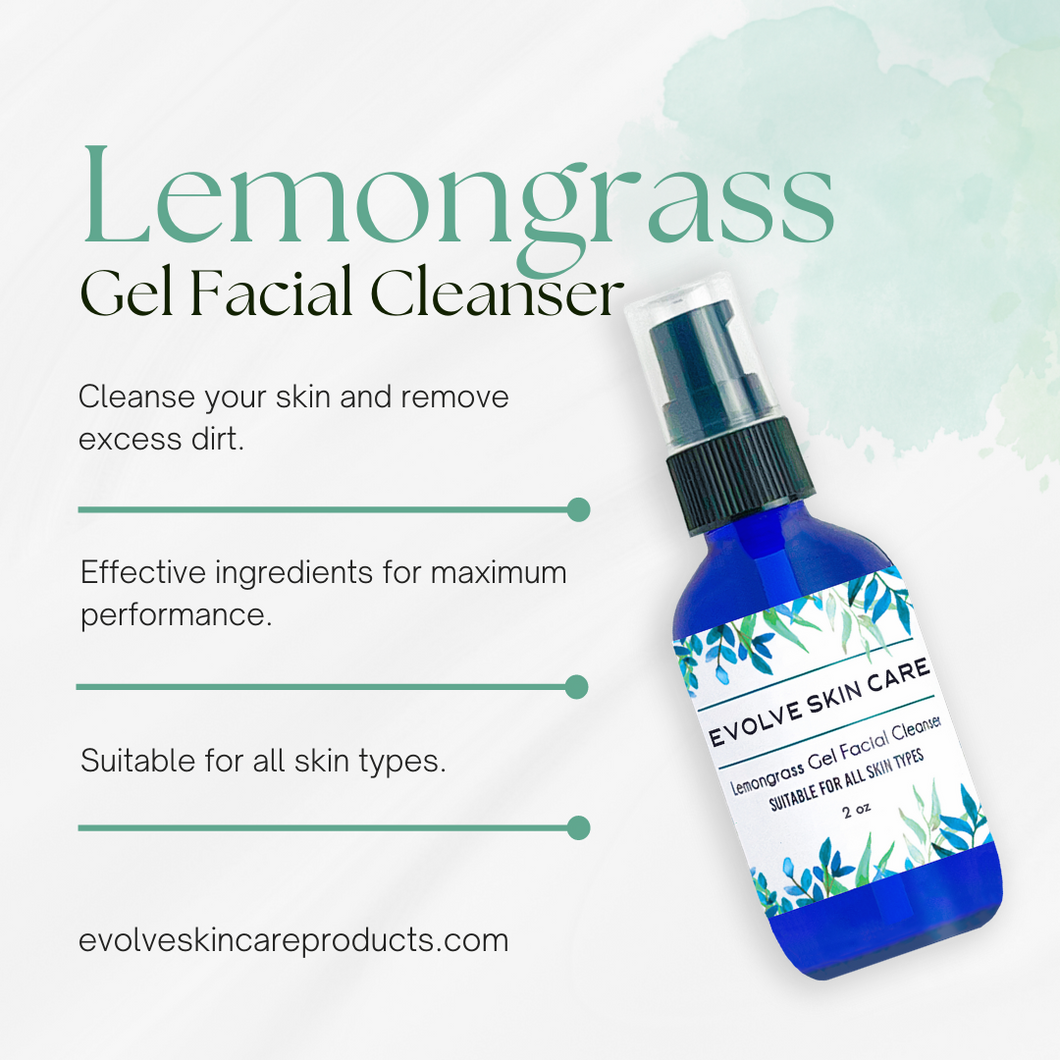 Evolve Skin Care Lemongrass Gel Facial Cleanser